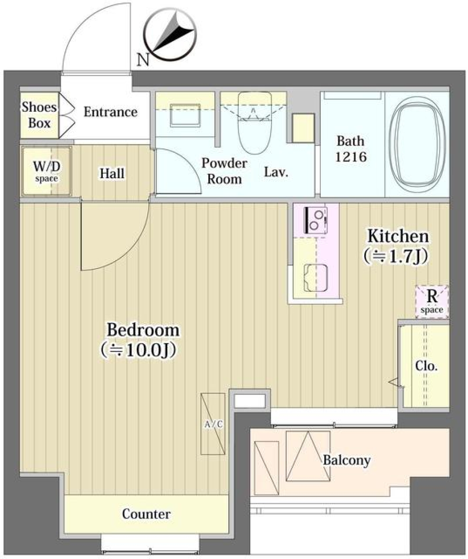 Ｔ．ｂｒａｎｄ世田谷　207号室の間取り図