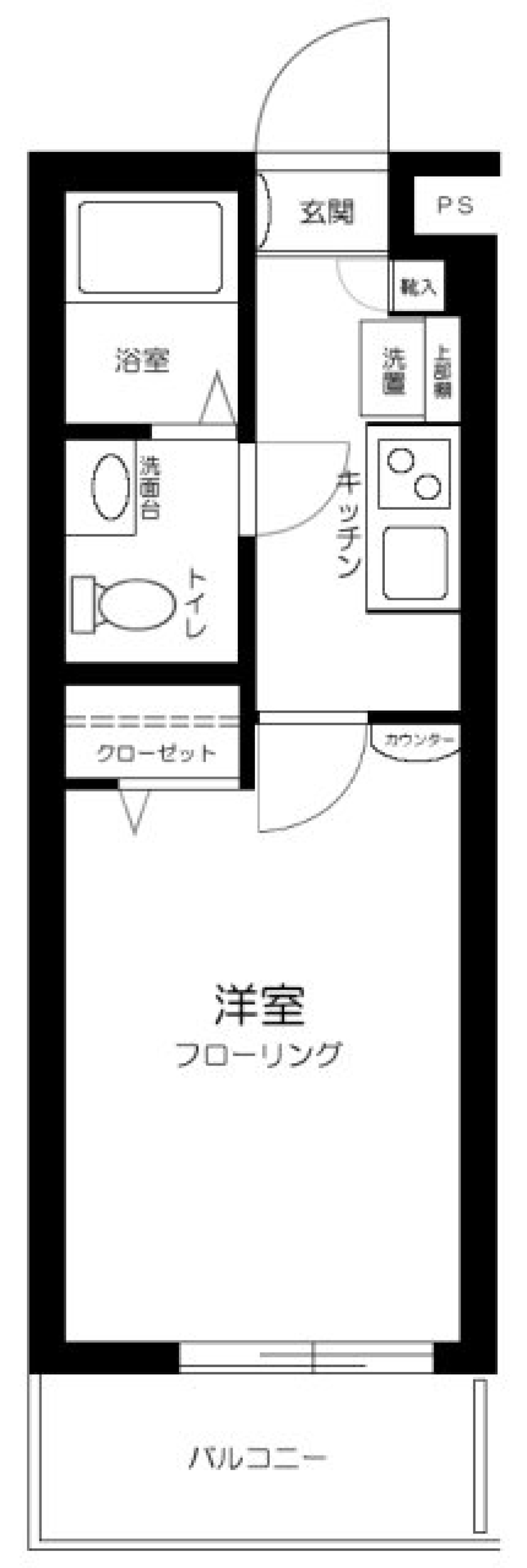 ＳＩＮ－Ｃｉｔｙ多摩川　102号室の間取り図