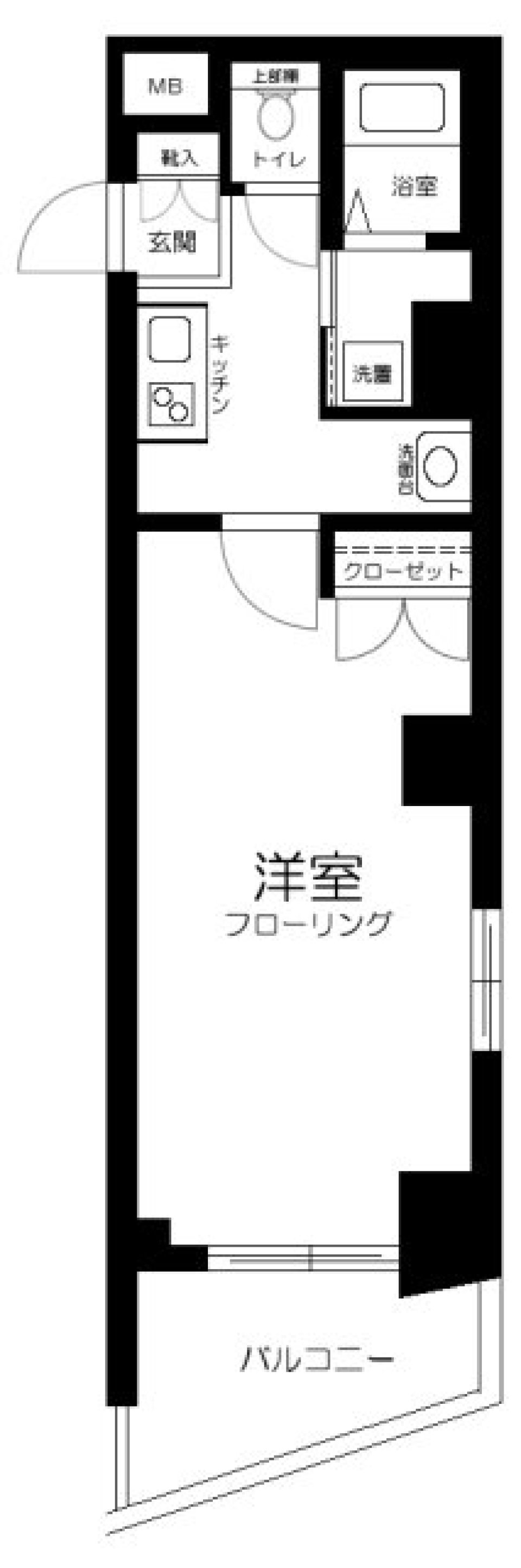 ロイヤルパレス四ッ谷　201号室の間取り図