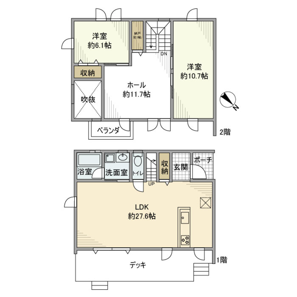 正連寺戸建の間取り図