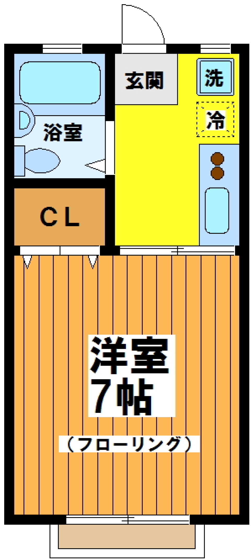 エステートピアビエント　103号室の間取り図