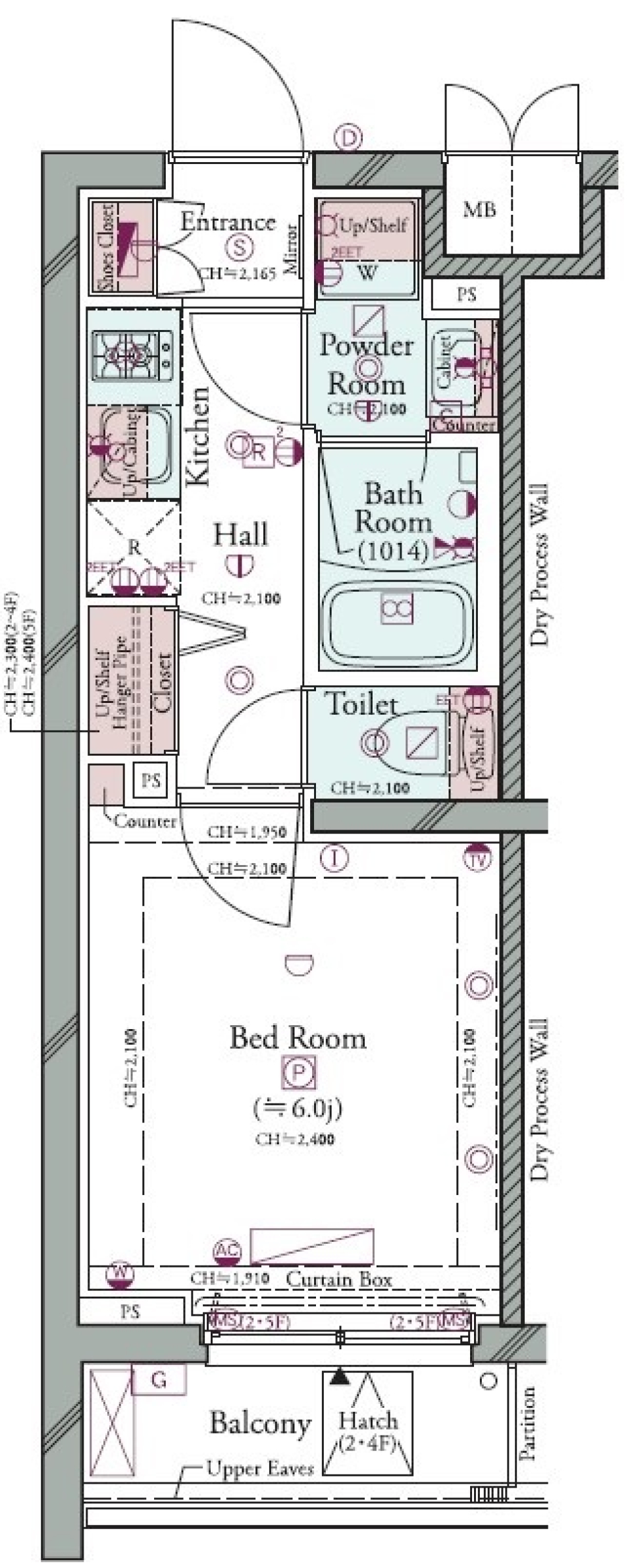 コンシェリア横濱山手 ＴＨＥ ＲＥＳＩＤＥＮＣＥ　504号室［新築］の間取り図