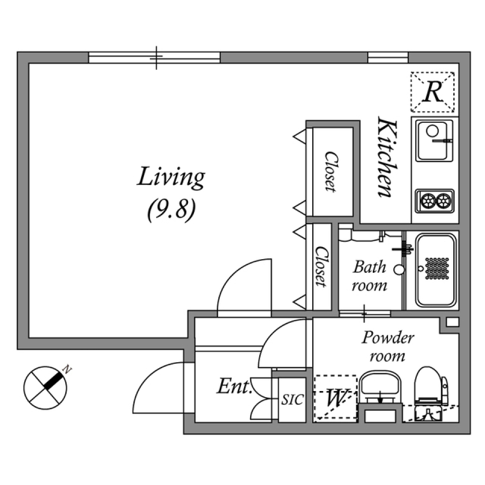 ＰＡＳＥＯ高田馬場Ⅲ 0203号室の間取り図