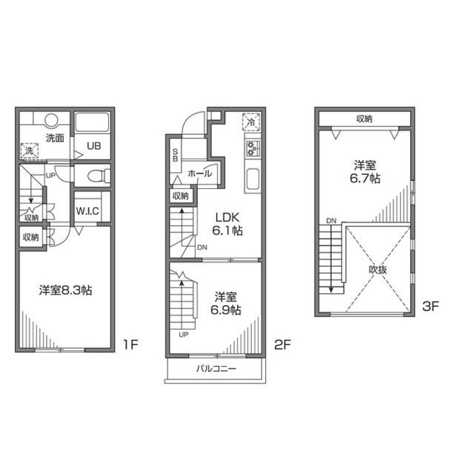 ミルフィーユなお部屋ではじめる新生活の間取り図