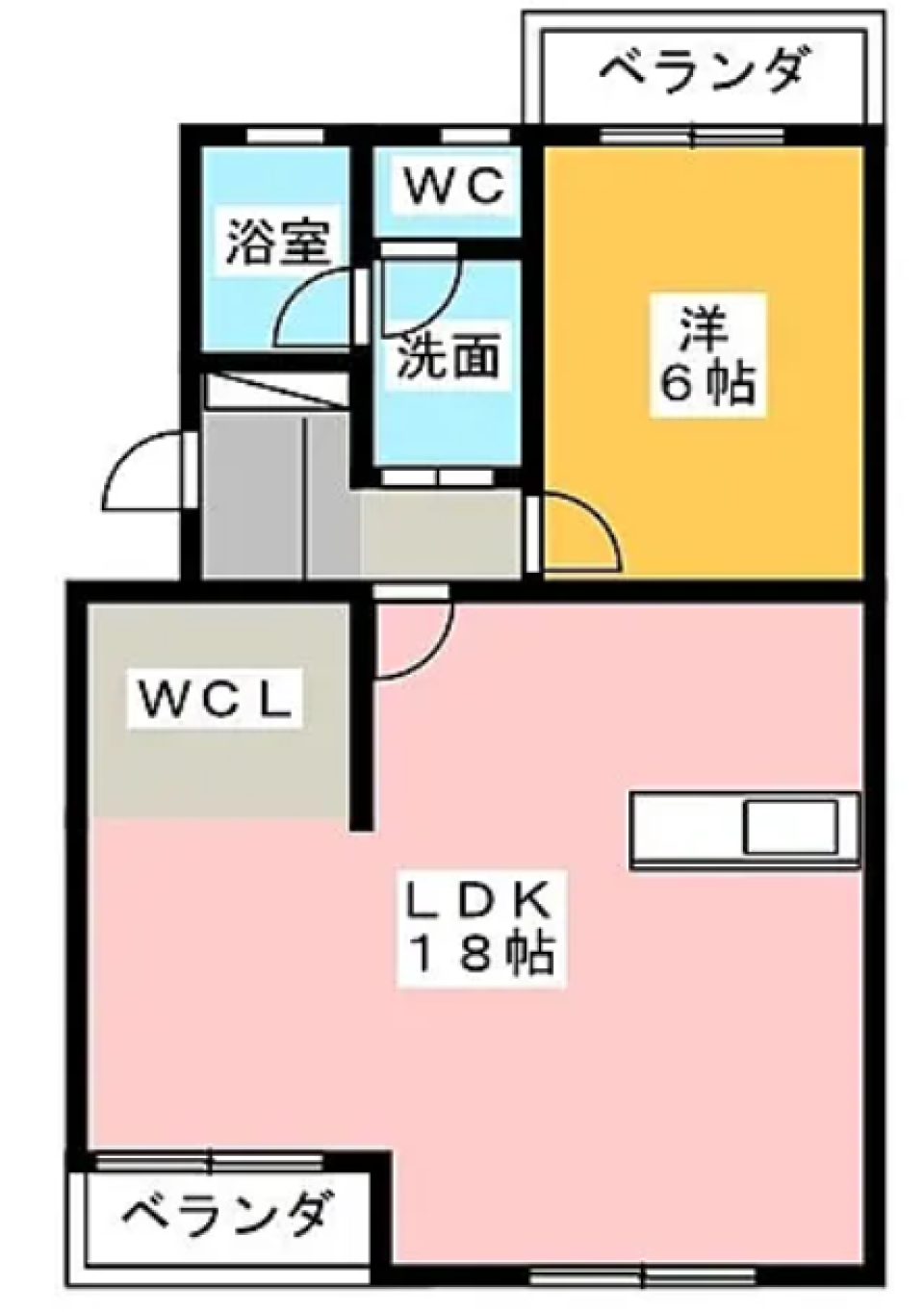 LDKも、大は小を兼ねる。の間取り図