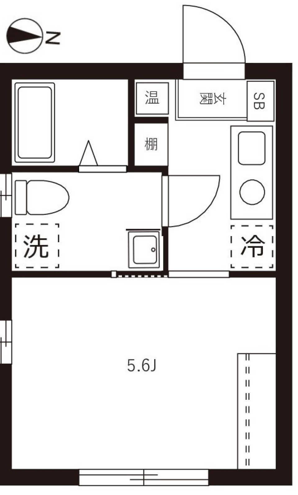 コルク清澄白河　402号室の間取り図
