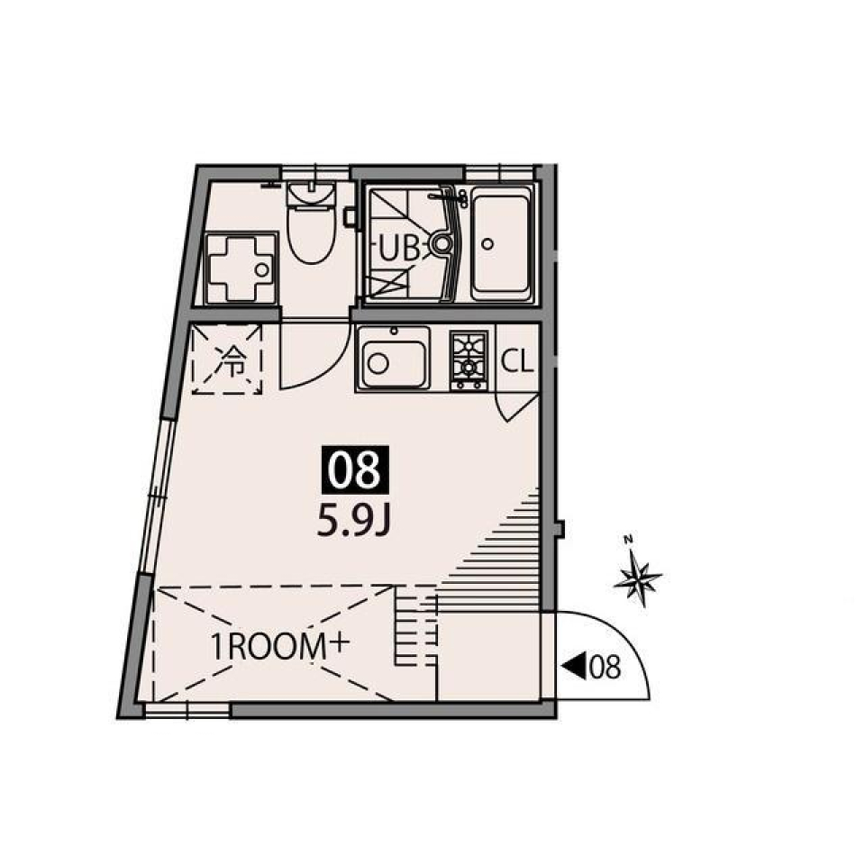 テラス上北沢　08の間取り図