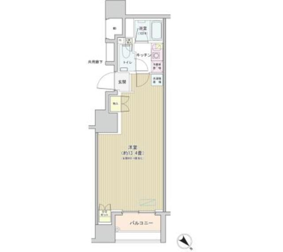 アネーロ銀座　304号室の間取り図