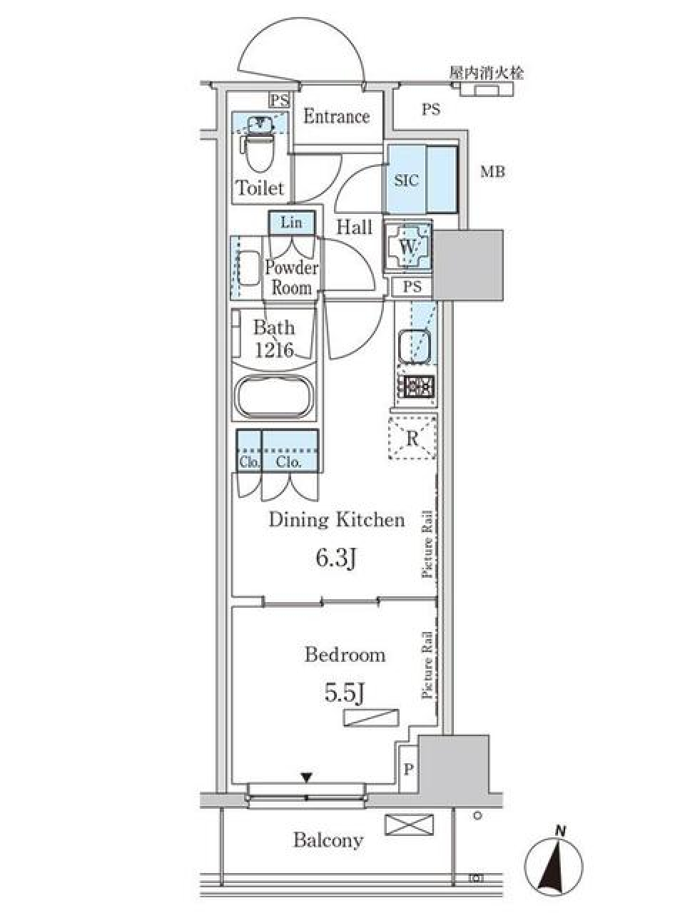 パークアクシス成増二丁目　903号室［新築］の間取り図