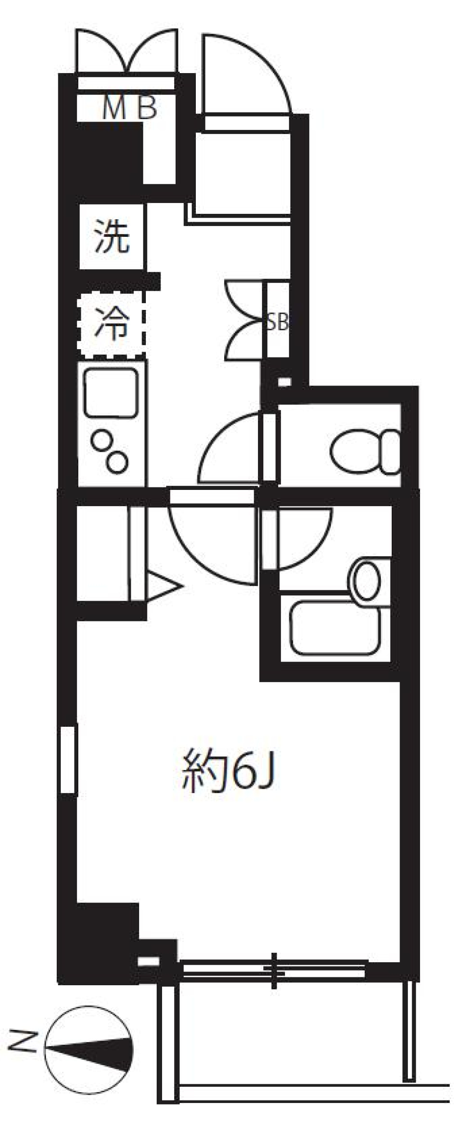 エルドゥーチェ本所吾妻橋　702号室の間取り図