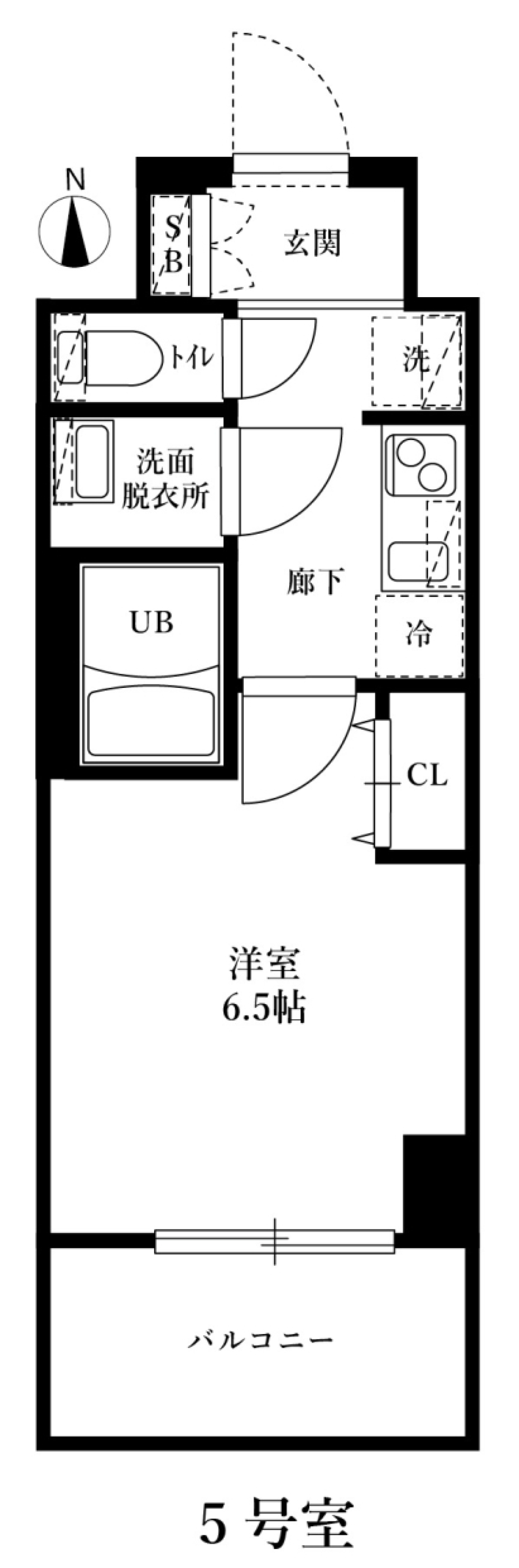 アルティザ江坂　1105号室　［新築］の間取り図