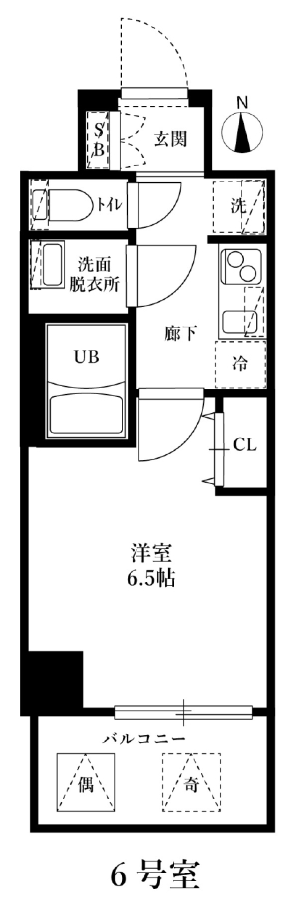 アルティザ江坂　606号室［新築］の間取り図