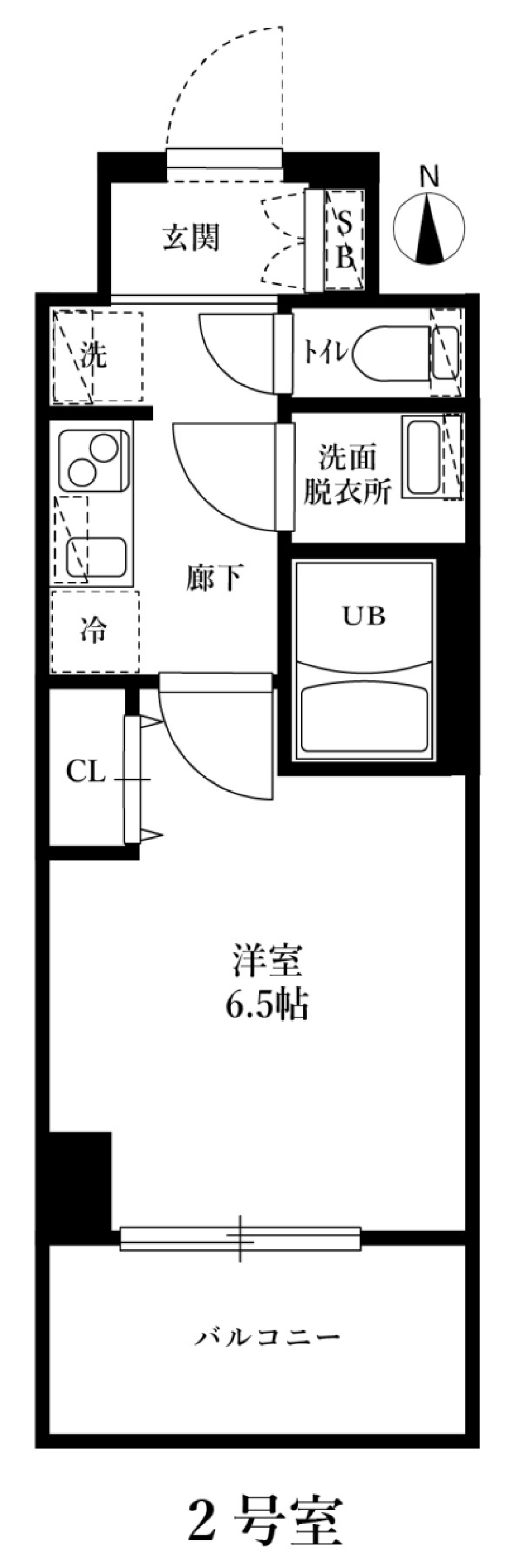 アルティザ江坂　1002号室［新築］の間取り図