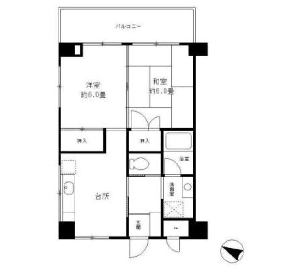 パルメゾン和光　503号室の間取り図