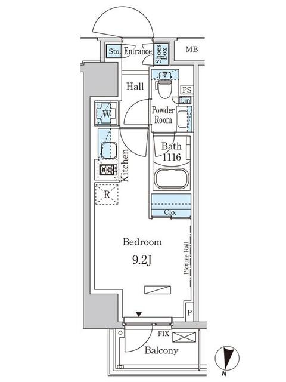 パークアクシス成増二丁目　406号室［新築］の間取り図