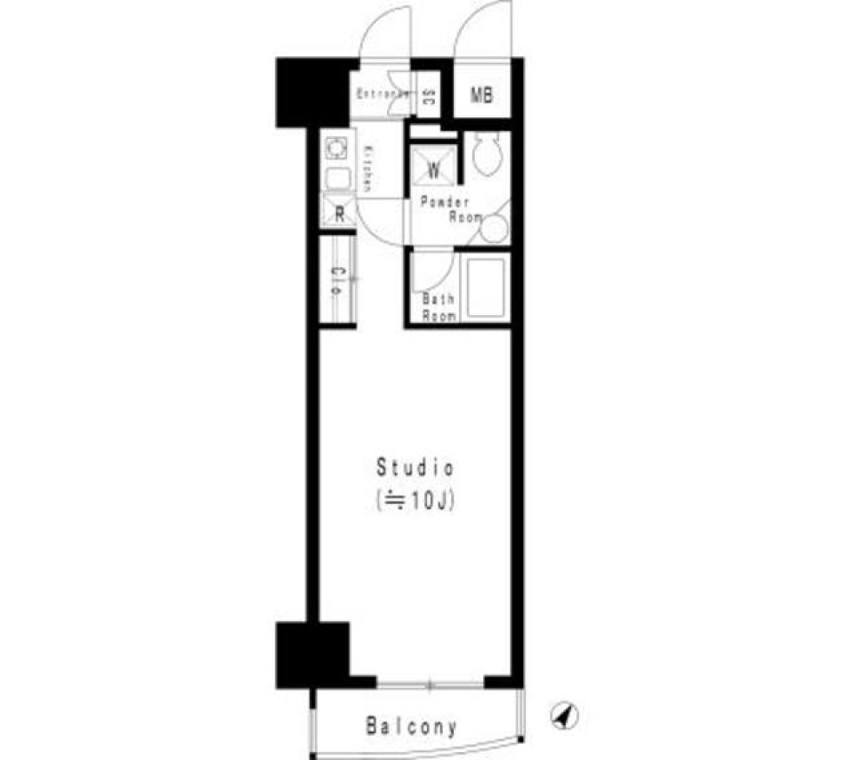 ＭＦＰＲ代々木タワー　405号室の間取り図