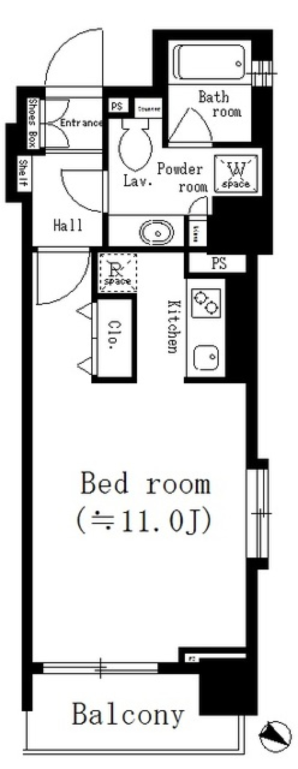 アーバネックス神保町　302号室の間取り図