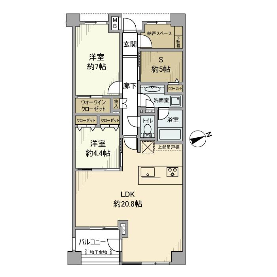 オープンレジデンシア広尾Ⅰ　208号室の間取り図