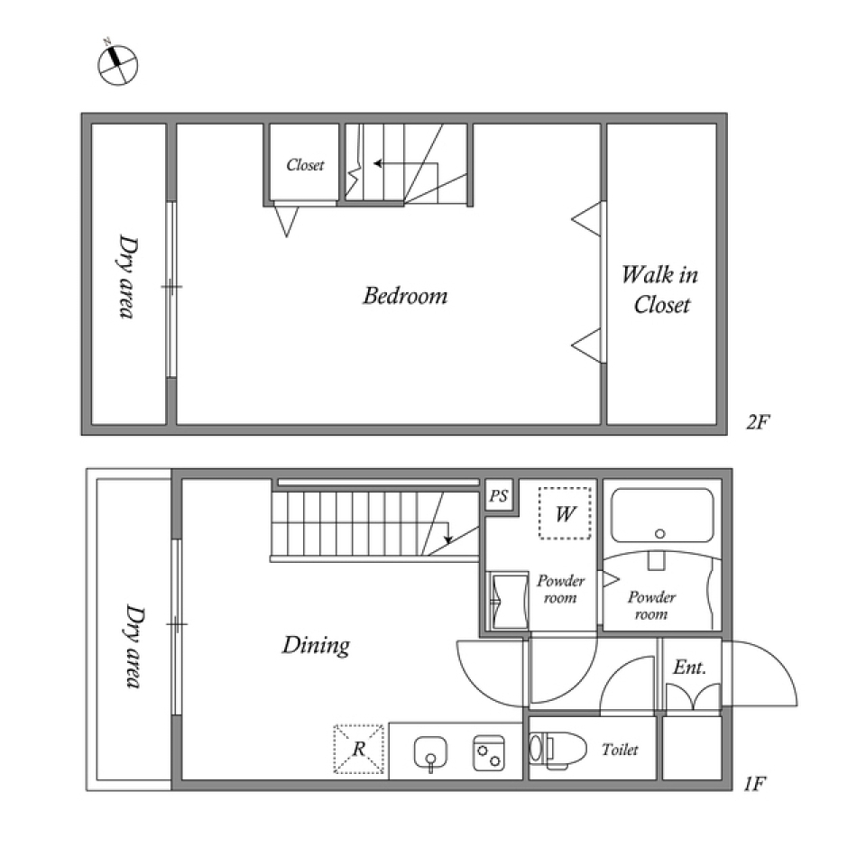 ＬＥＧＡＬＡＮＤ市谷薬王寺　0107号室［ペット可］の間取り図