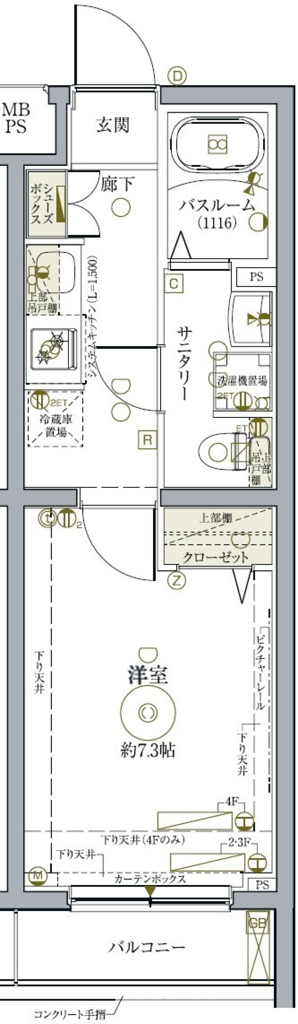 クレヴィスタ練馬武蔵関　209号室［ペット可］の間取り図