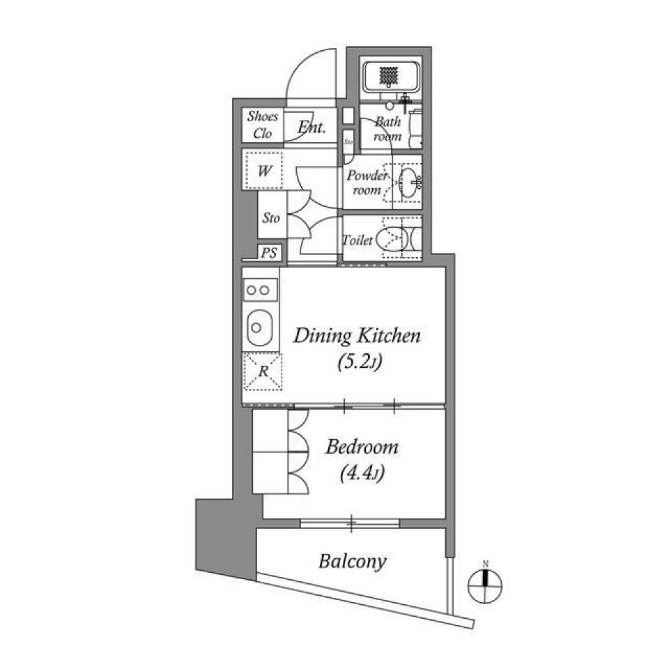 nido蔵前Avenue　0602号室［ペット可］の間取り図