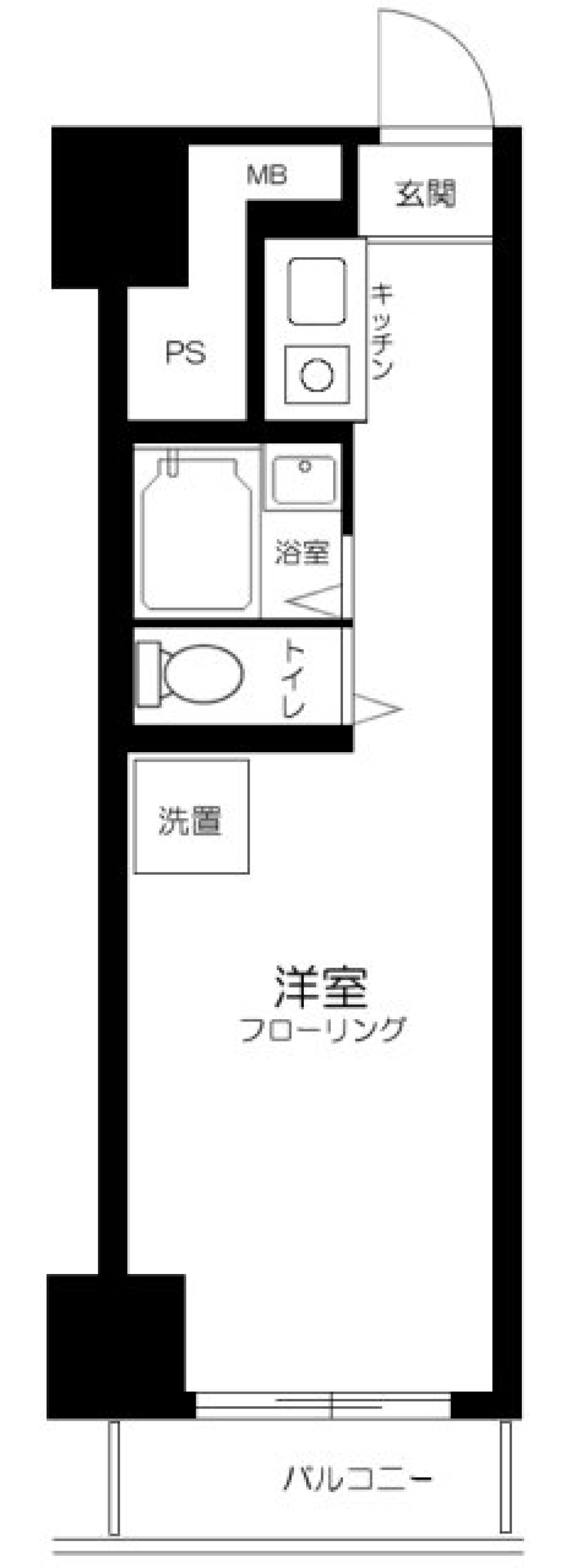 五反田ダイヤモンドマンシヨン　409号室の間取り図