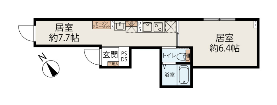 Alivio 千石　101号室［ペット可］の間取り図