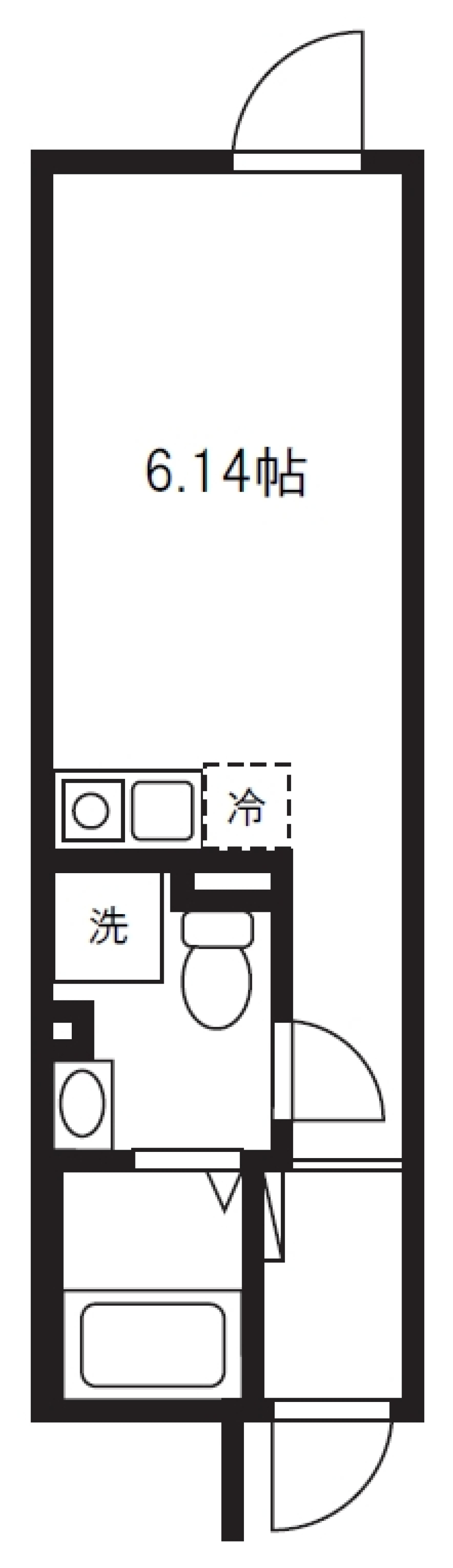 バズ西台Ⅱ　401号室［新築］の間取り図