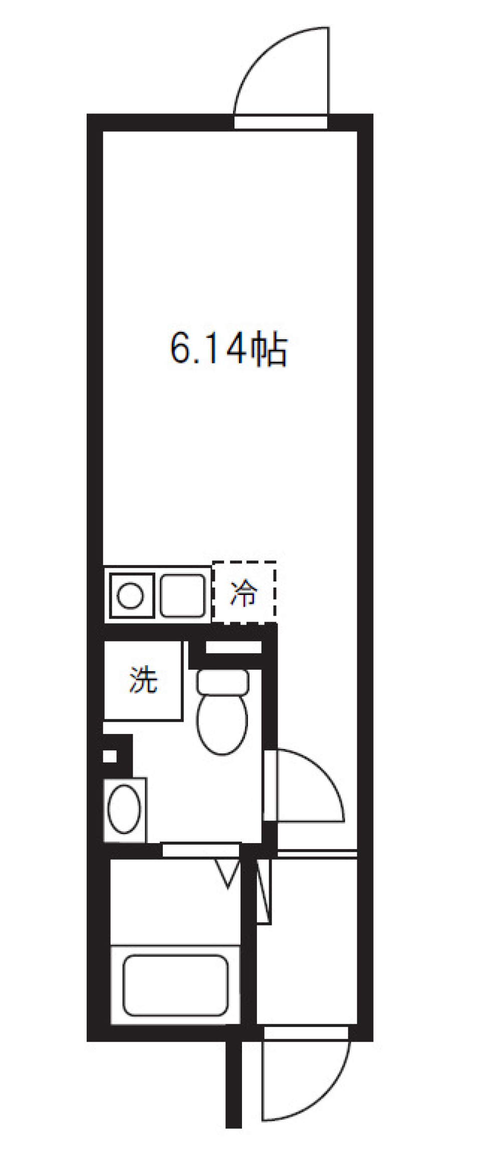 バズ西台Ⅲ　0401号室の間取り図