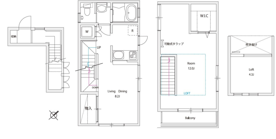 セラフィム　201号室の間取り図