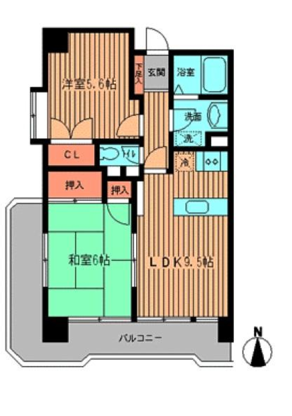 プライムアーバン武蔵野ヒルズＡ棟　506号室［ペット可］の間取り図