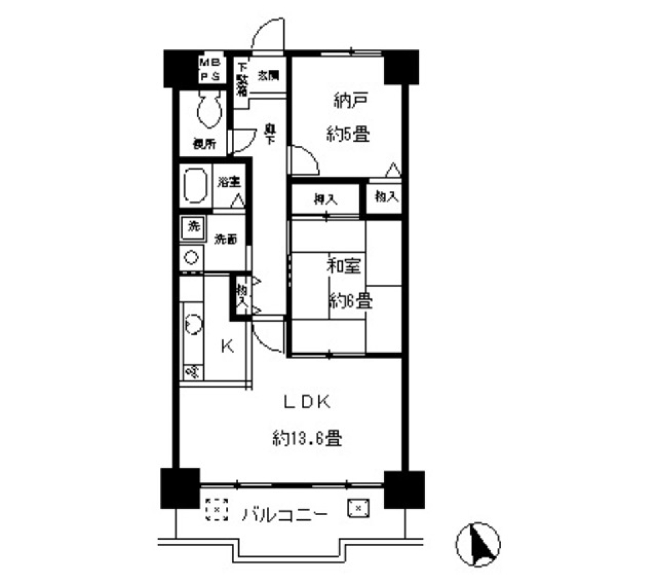 北梅田パーク・レジデンス　202号室の間取り図