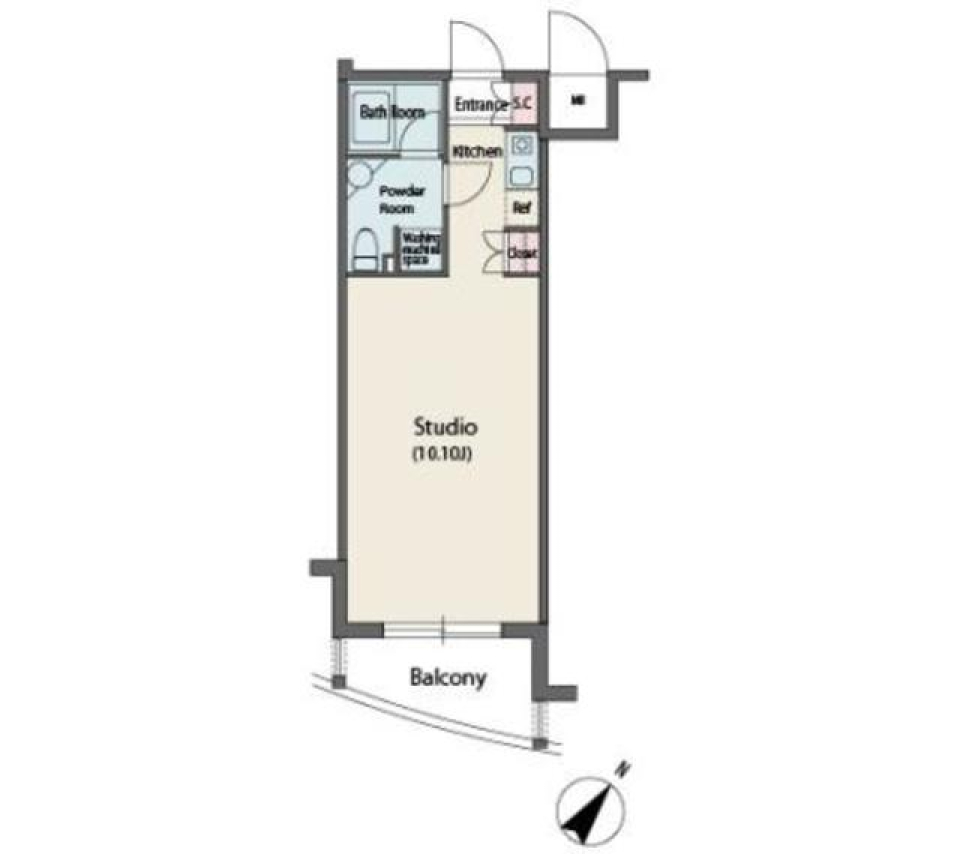 ＭＦＰＲ代々木タワー　1003号室の間取り図