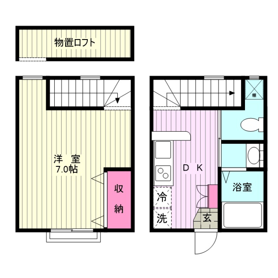 グランデュールオグラ　101号室の間取り図