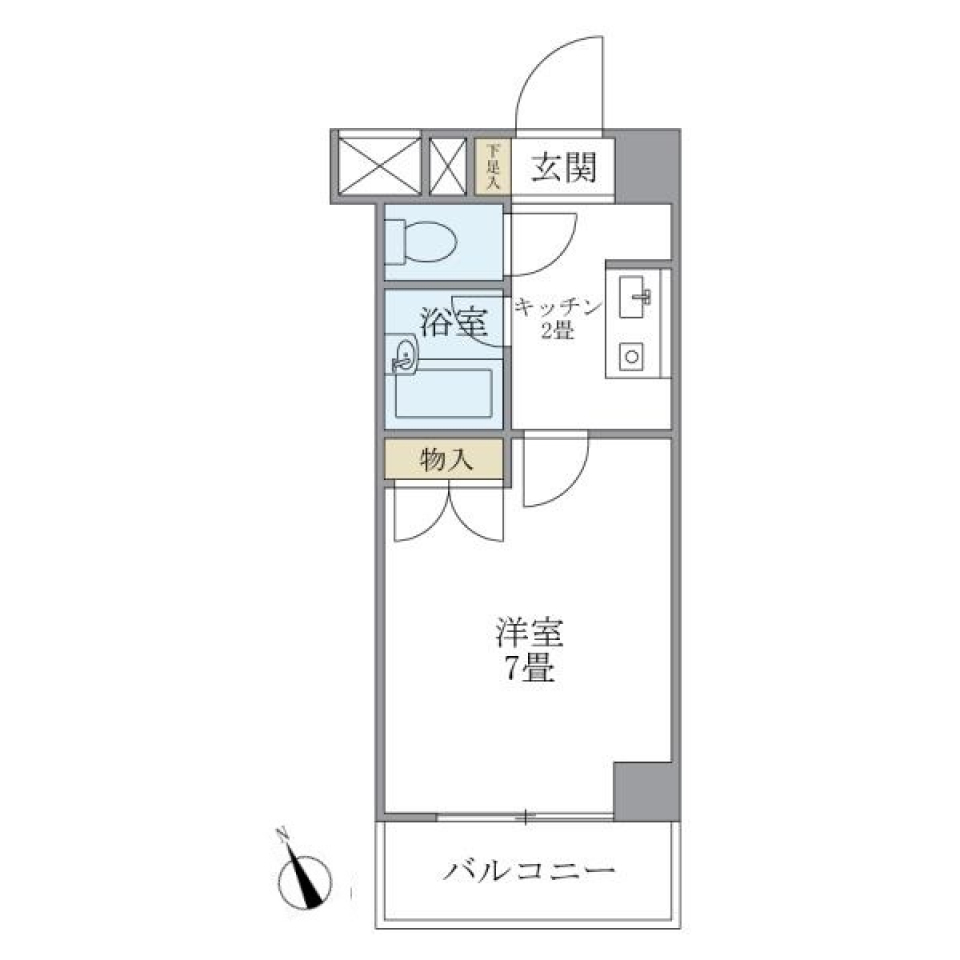 ポプラハウス　303号室の間取り図