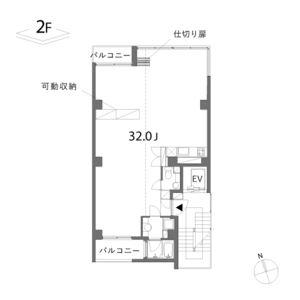 素材が調和するの間取り図