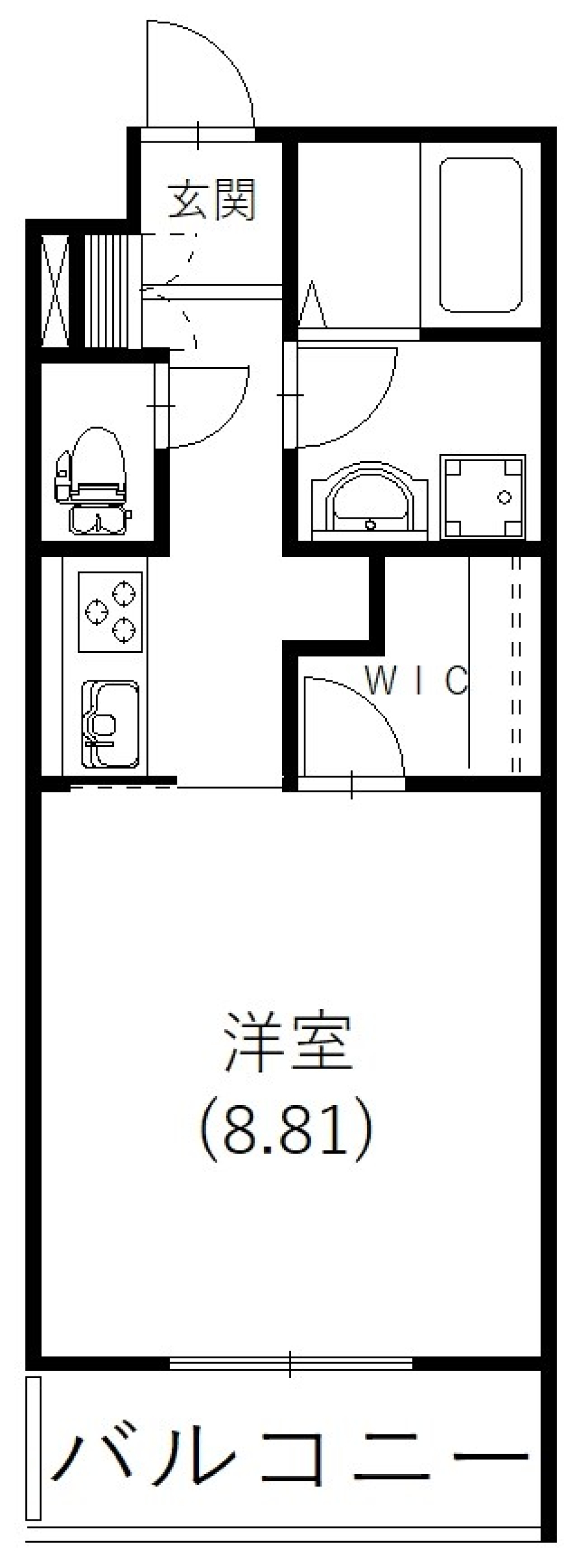 New only room［新築］の間取り図