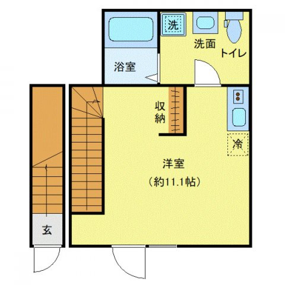 NOX　F号室の間取り図