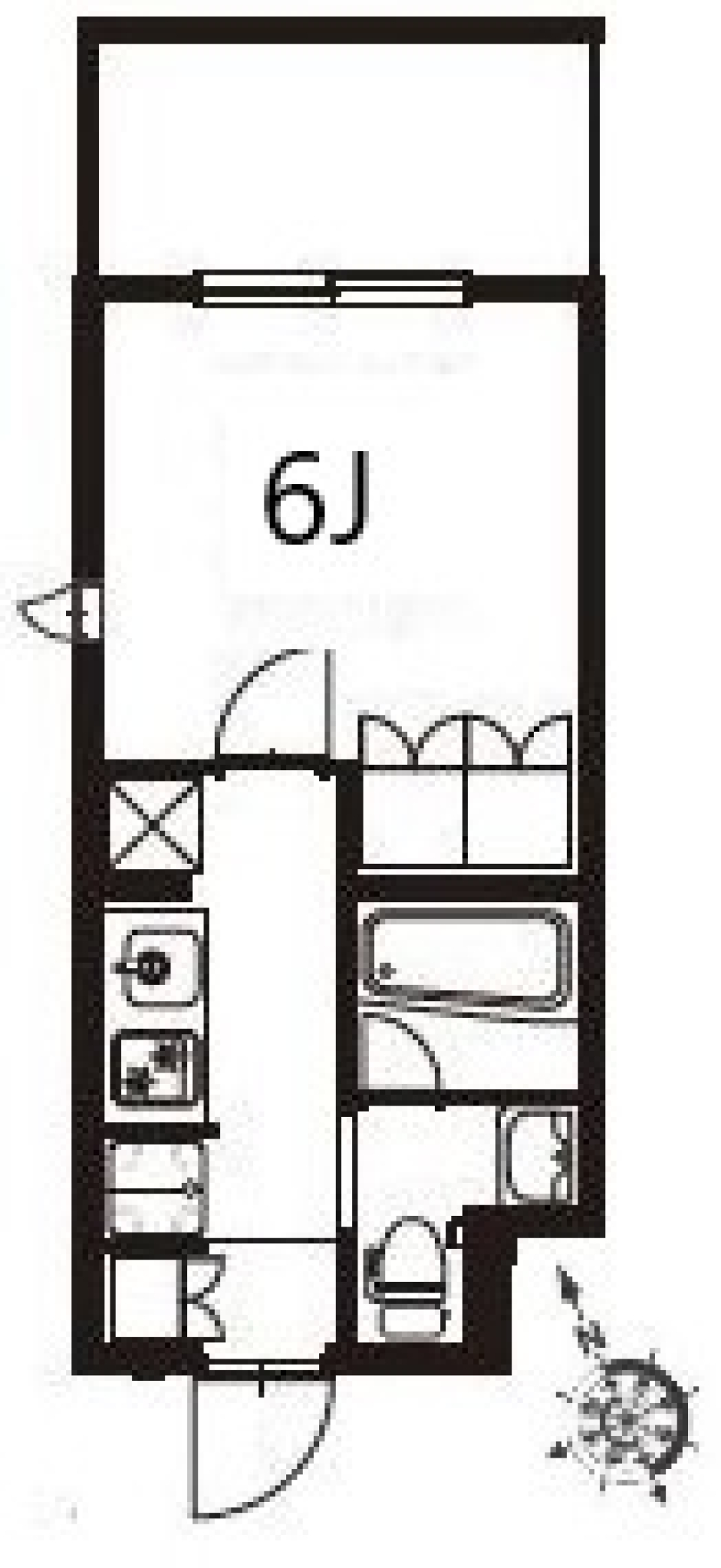 アジールコート東大井　214号室の間取り図