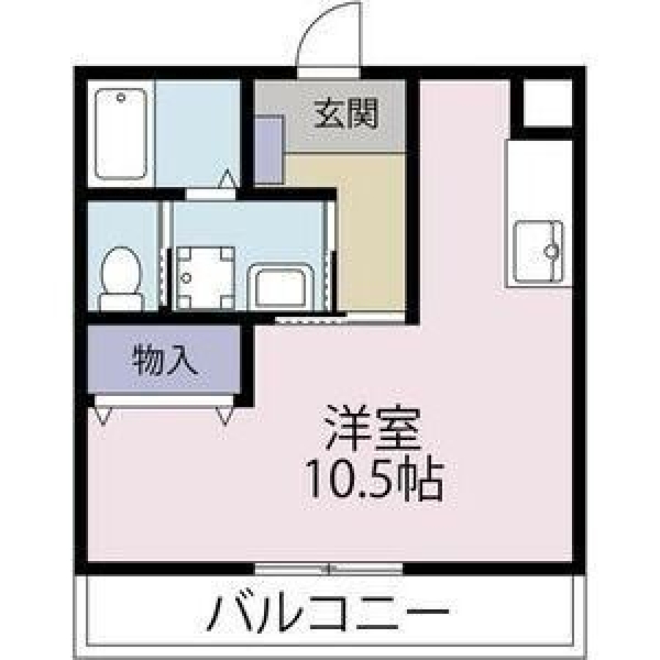 利便性重視の駅近・1人暮らしの間取り図