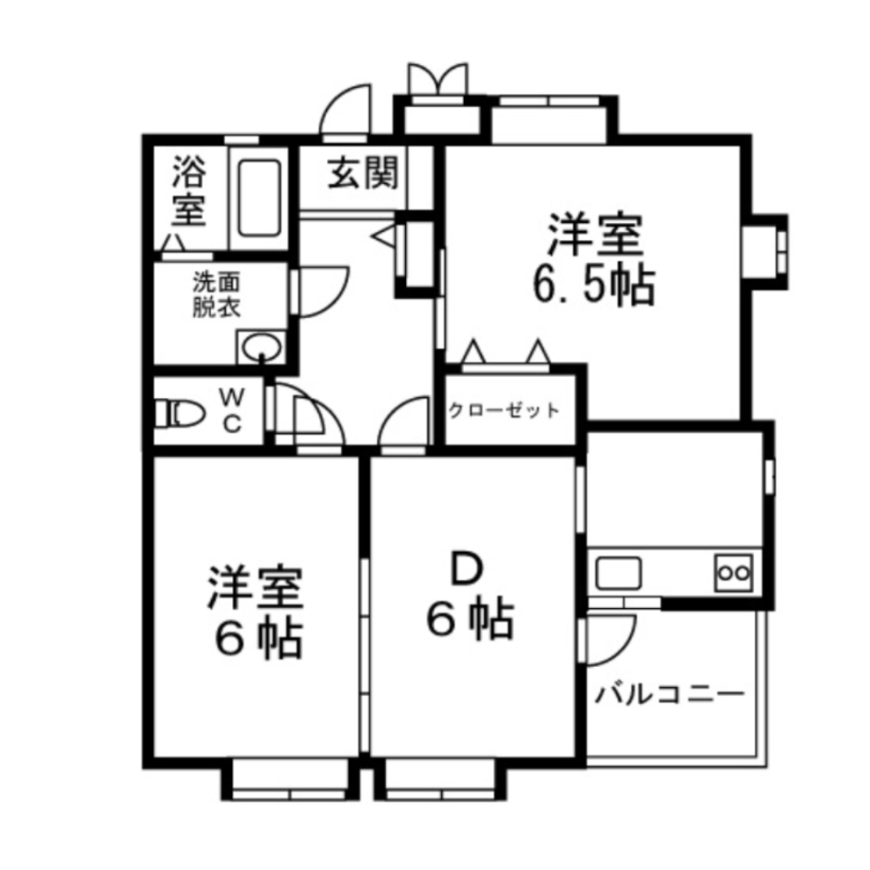 わんこと暮らすカリフォルニアスタイルのお家［ペット可］の間取り図