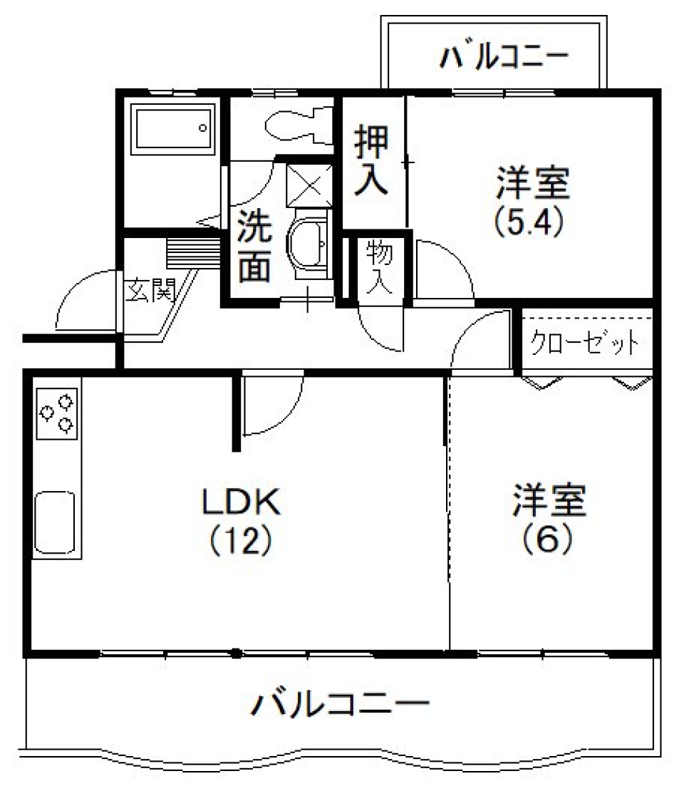 ウッドパレットの温もり空間の間取り図