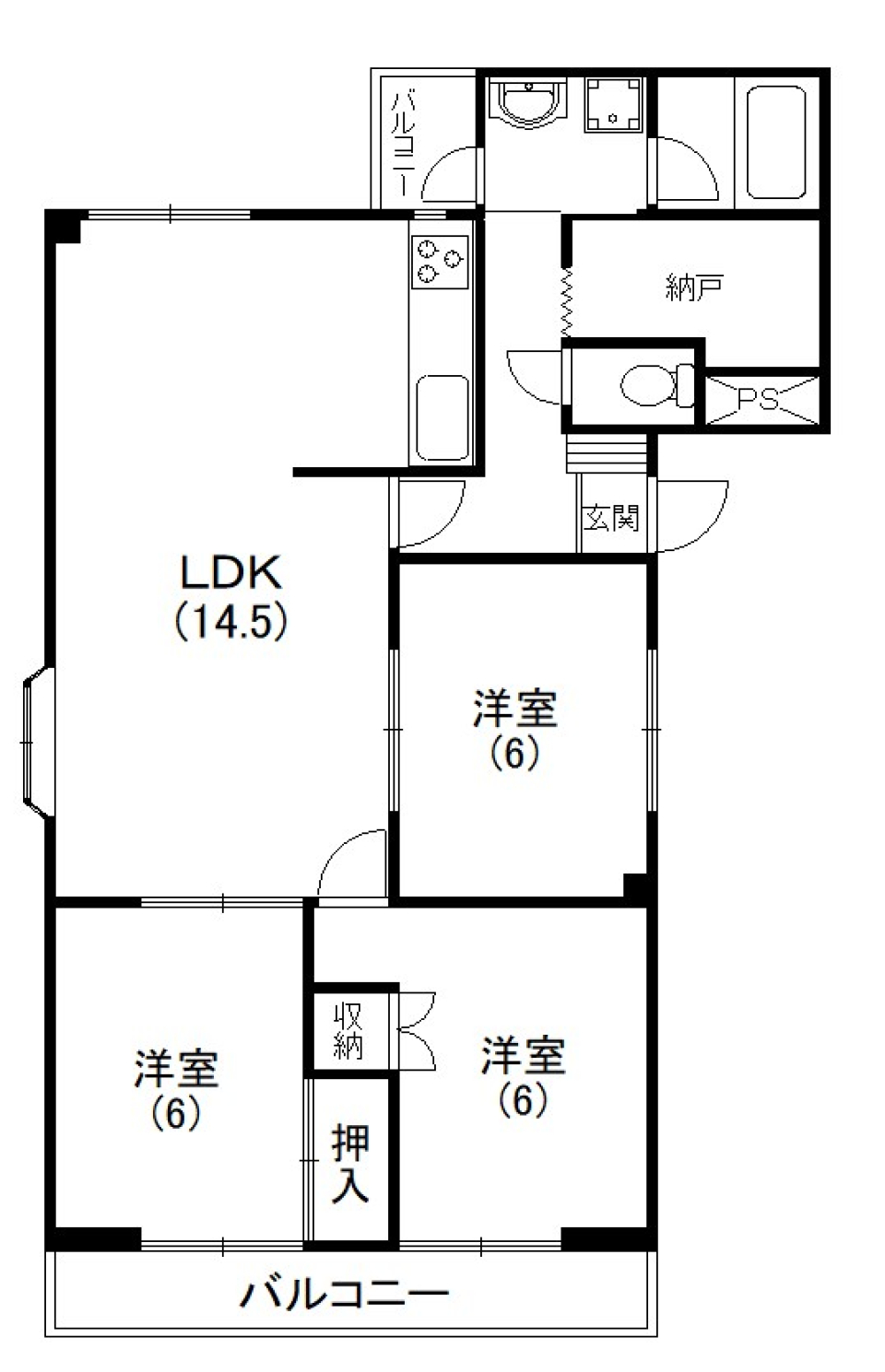 閑静な住宅街で団らんをの間取り図