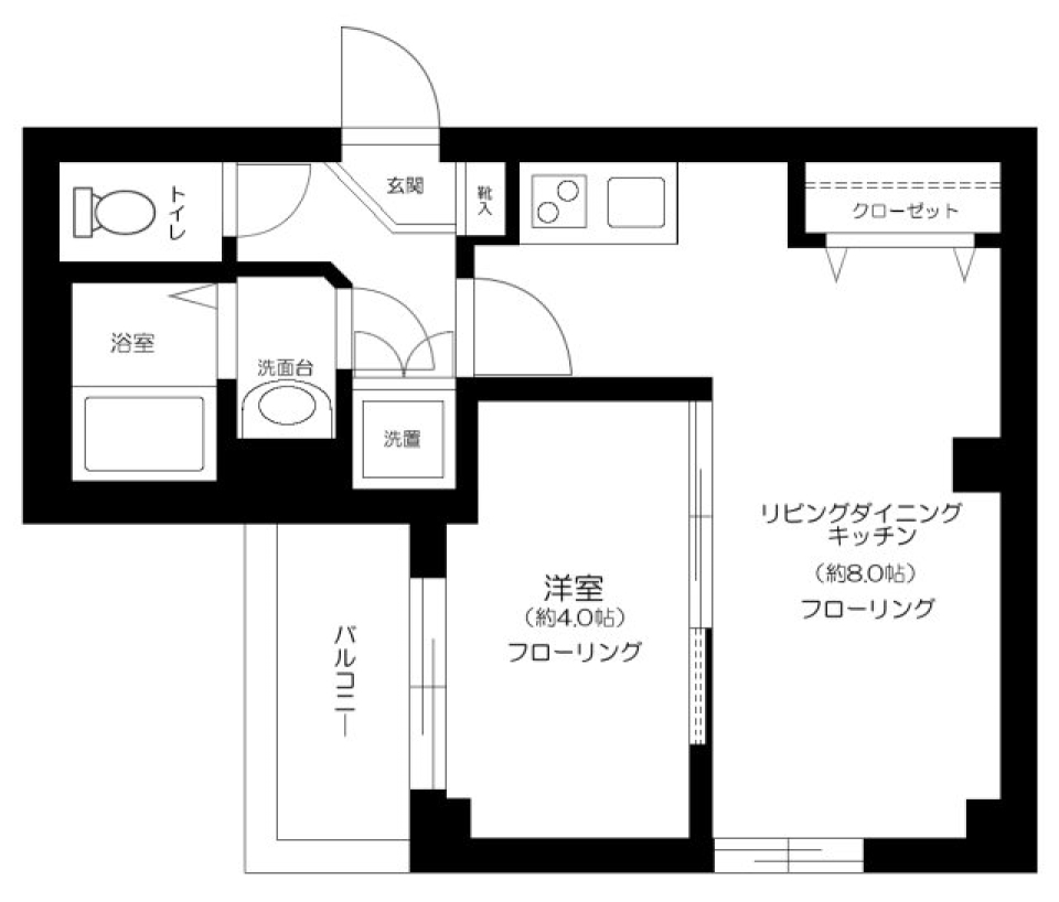 Comfort南千住　401号室の間取り図