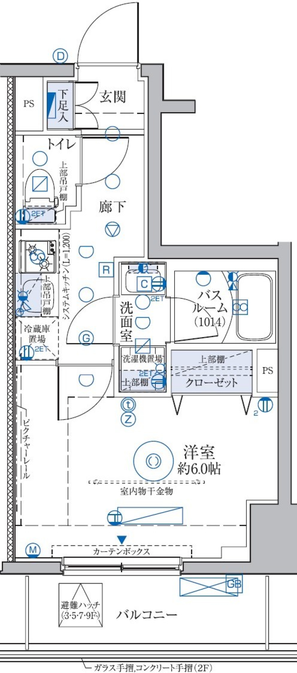 クレヴィスタ大森Ⅱ　302号室の間取り図