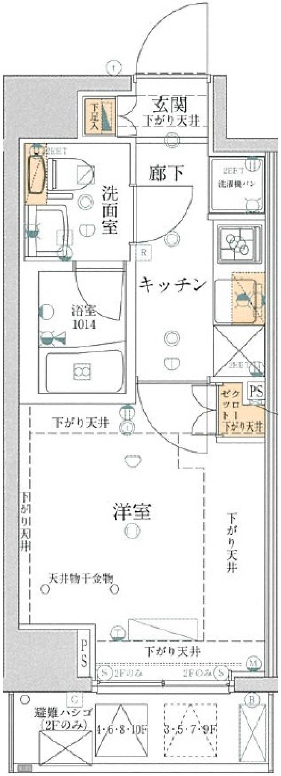 ユリカロゼ梅島　302号室［ペット可］の間取り図