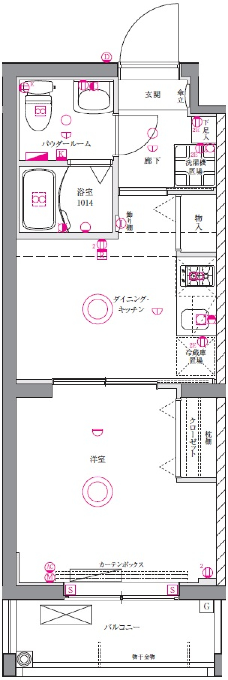 ユリカロゼAZ墨田イースト　504号室［ペット可］の間取り図