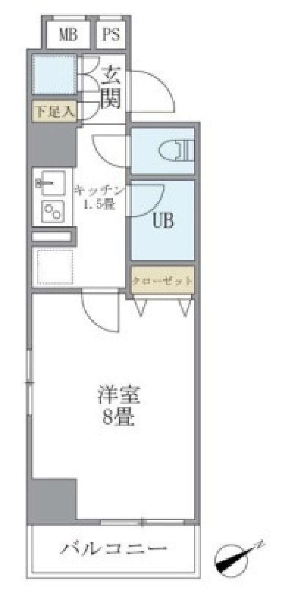 ＫＤＸレジデンス西新宿　401号室の間取り図