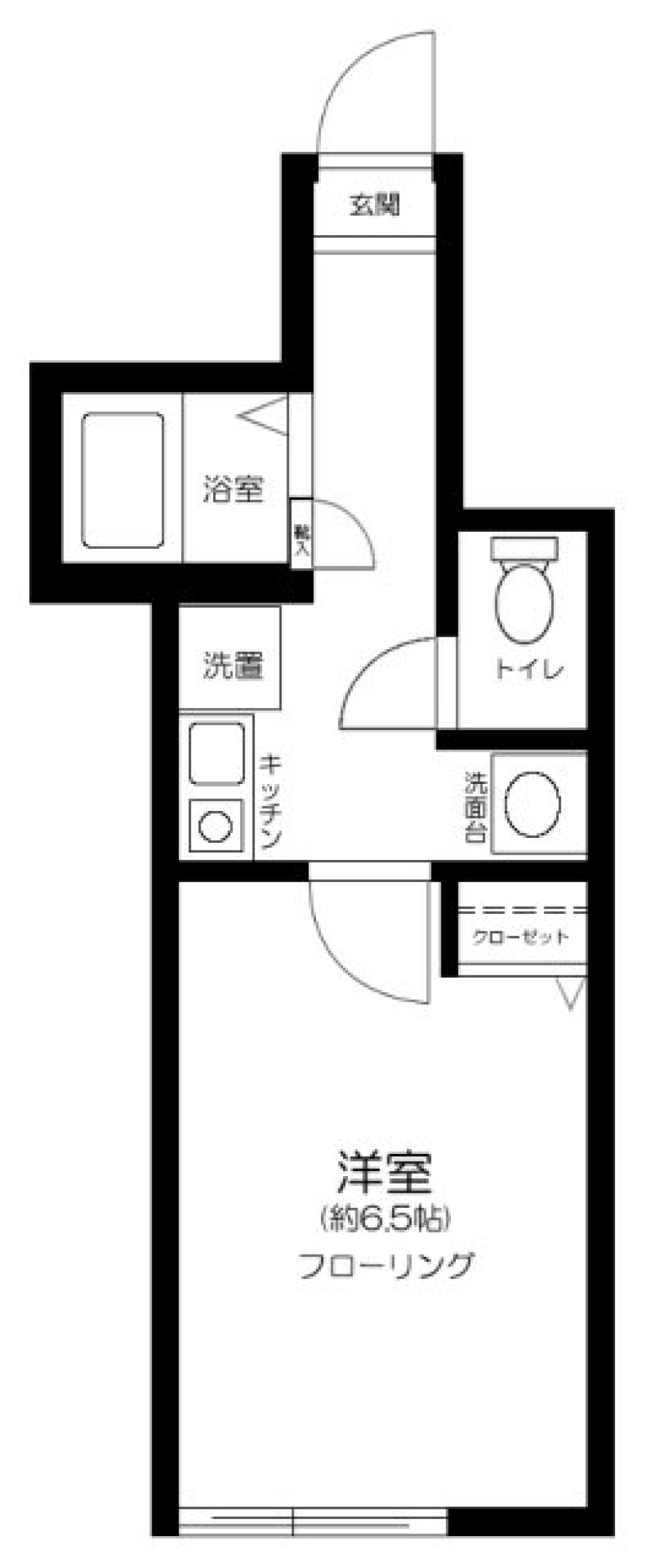 プランドール下丸子　104号室の間取り図