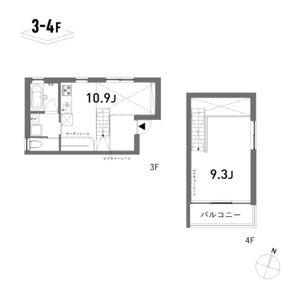 Ruelle 304号室［ペット可］の間取り図